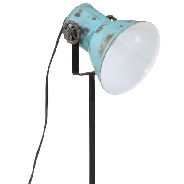 vidaXL Golvlampa 25 W nött blå 35x35x65/95 cm E27