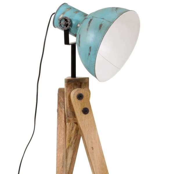 vidaXL gulvlampe 45x45x120 cm 25 W E27 rustik blå