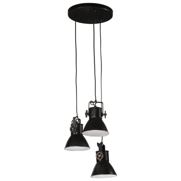 vidaXL pendel25 W rund 30x30x100 cm E27 sort