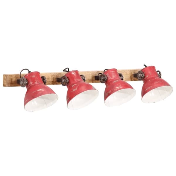 vidaXL Vegglampe 25 W mørkerød 90x25 cm E27