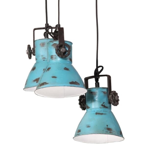 vidaXL Hengelampe 25 W denimblå 30x30x100 cm E27