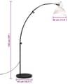 Miniatyrbillede 10 af 10: vidaXL gulvlampe 150 cm 25 W E27 hvid