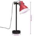 Miniatyrbild 11 av 11: vidaXL Skrivbordslampa 25 W nött röd 15x15x55 cm E27