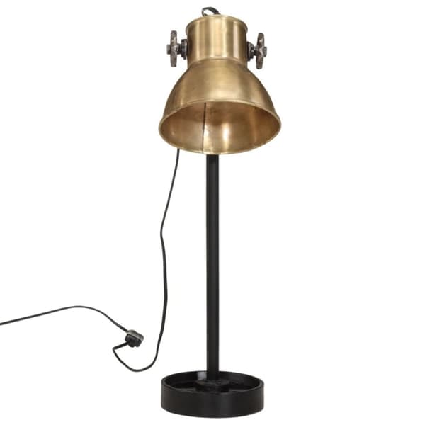 vidaXL skrivebordslampe 15x15x55 cm 25 W E27 antik messingfarve