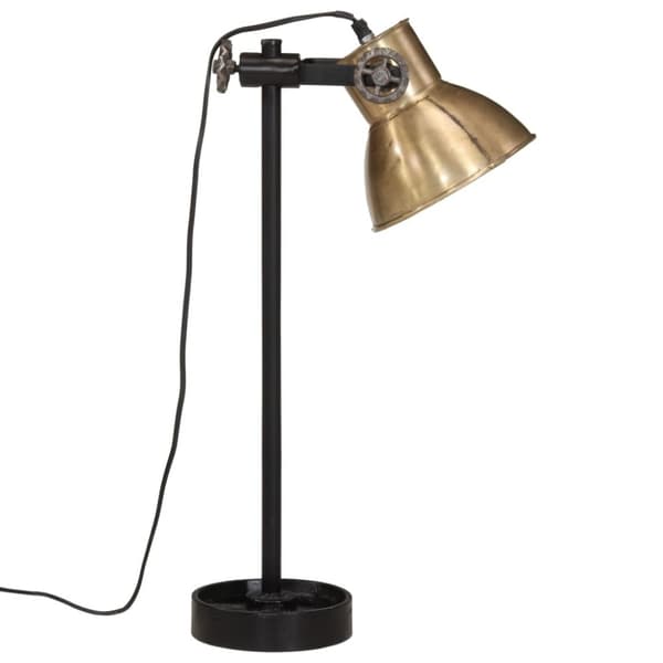 vidaXL skrivebordslampe 15x15x55 cm 25 W E27 antik messingfarve
