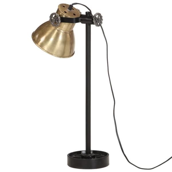 vidaXL skrivebordslampe 15x15x55 cm 25 W E27 antik messingfarve