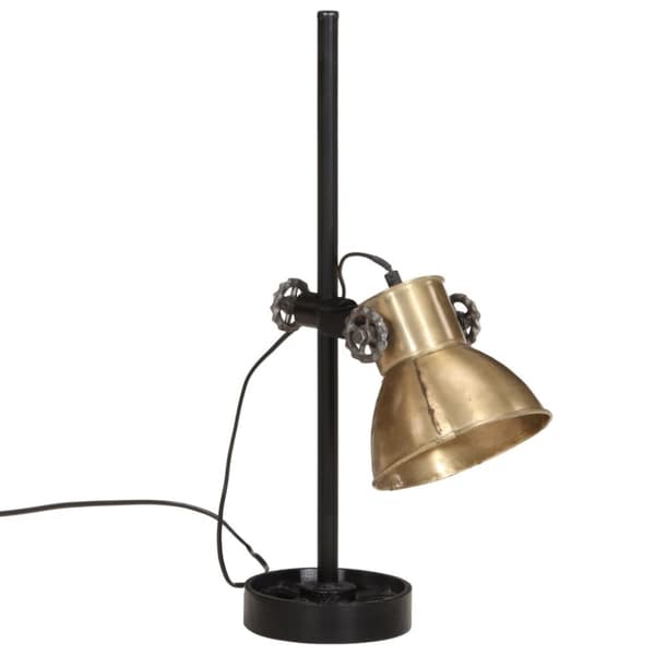 vidaXL skrivebordslampe 15x15x55 cm 25 W E27 antik messingfarve