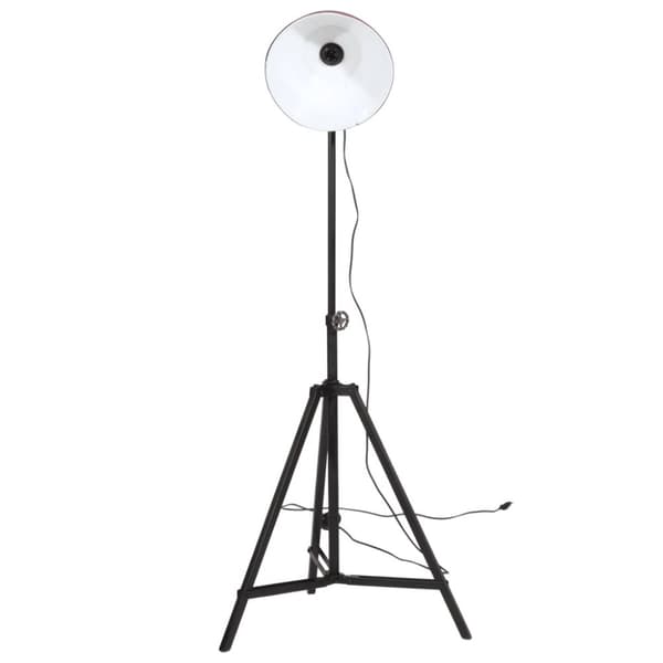 vidaXL gulvlampe 25 W 61x61x90/150 cm E27 rustik rød