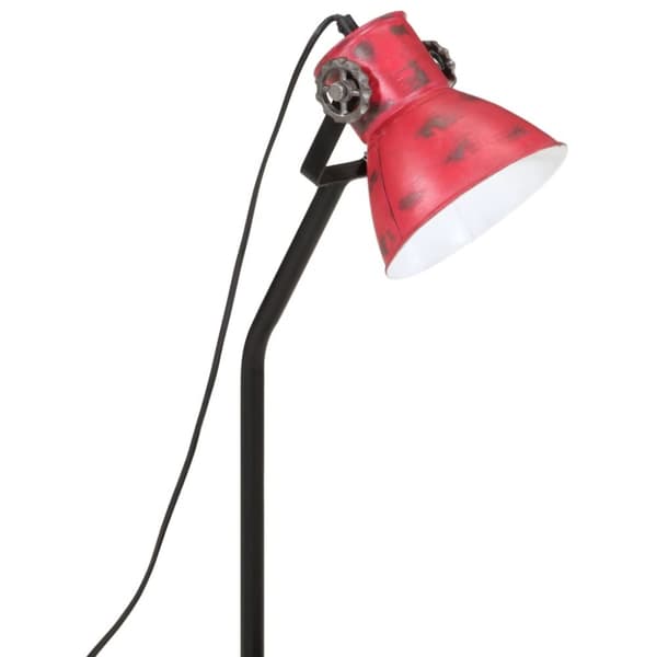 vidaXL Skrivebordslampe 25 W mørkerød 17x17x60 cm E27