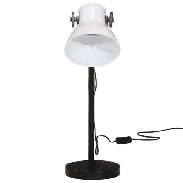 vidaXL Skrivebordslampe 25 W hvit 17x17x60 cm E27