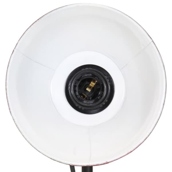 vidaXL Skrivbordslampa 25 W nött röd 17x17x50 cm E27