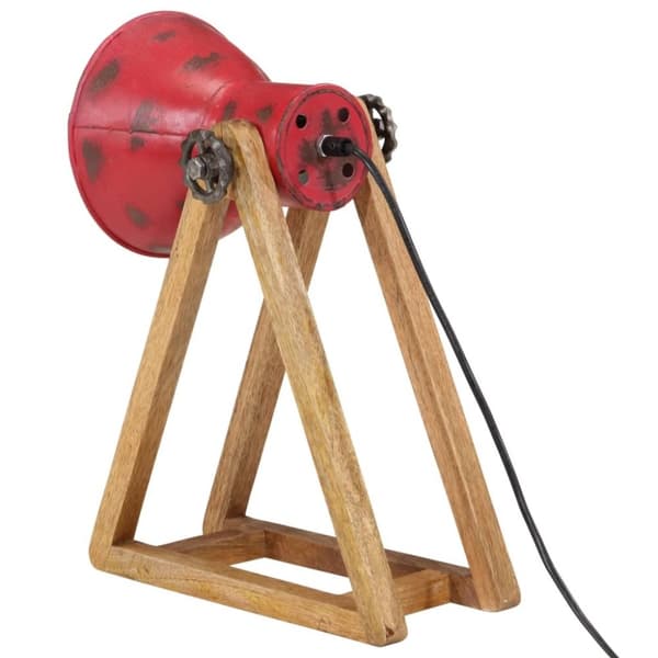 vidaXL Skrivebordslampe 25 W mørkerød 30x17x40 cm E27