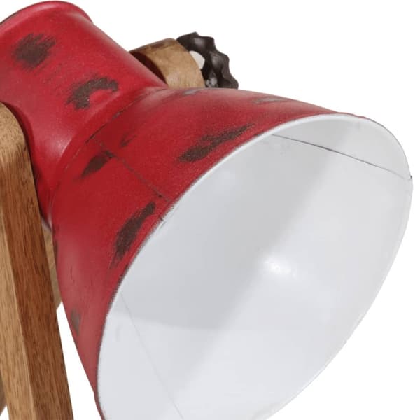 vidaXL Skrivebordslampe 25 W mørkerød 30x17x40 cm E27
