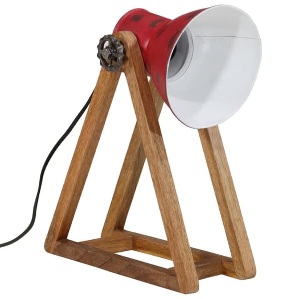 vidaXL Skrivebordslampe 25 W mørkerød 30x17x40 cm E27