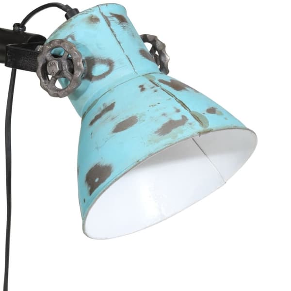 vidaXL Golvlampa 25 W nött blå 25x25x90/160 cm E27