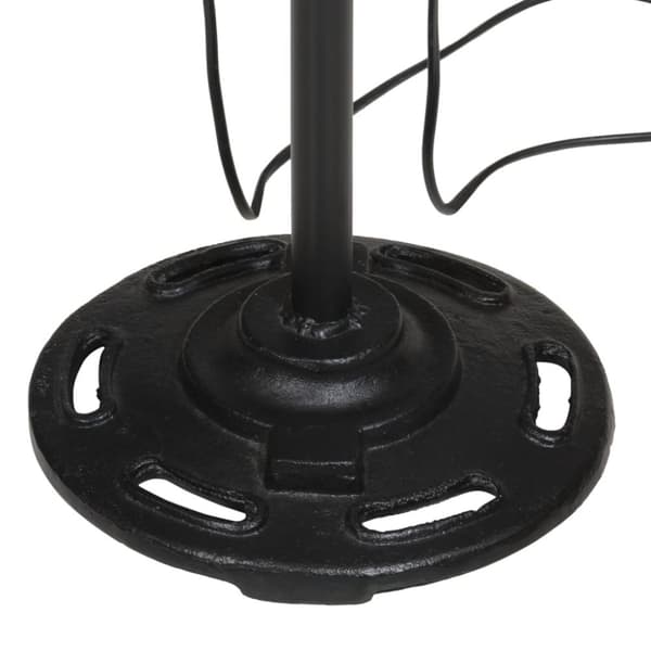 vidaXL Golvlampa 25 W nött blå 25x25x90/160 cm E27