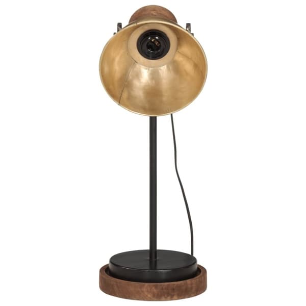 vidaXL skrivebordslampe 17x17x50 cm 25 W E27 antik messingfarve