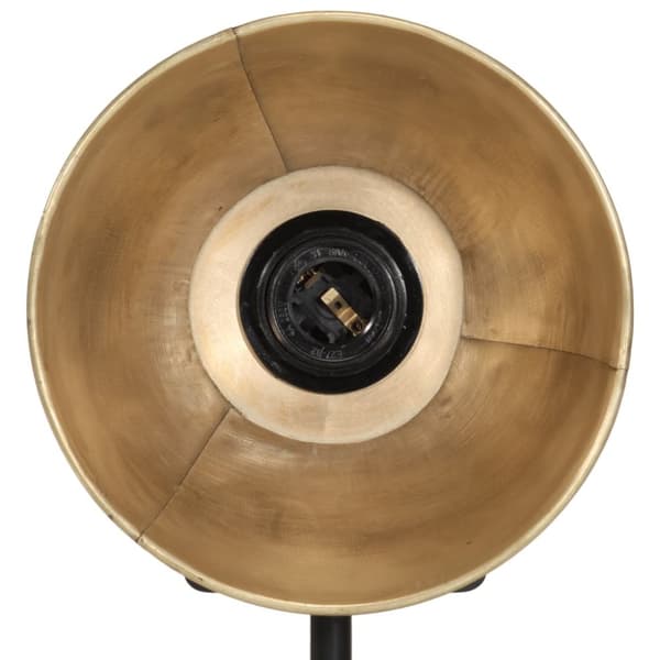 vidaXL skrivebordslampe 17x17x50 cm 25 W E27 antik messingfarve
