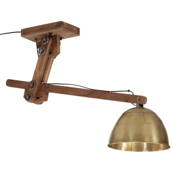 vidaXL loftlampe 105x30x65-108 cm 25 W E27 antik messingfarve
