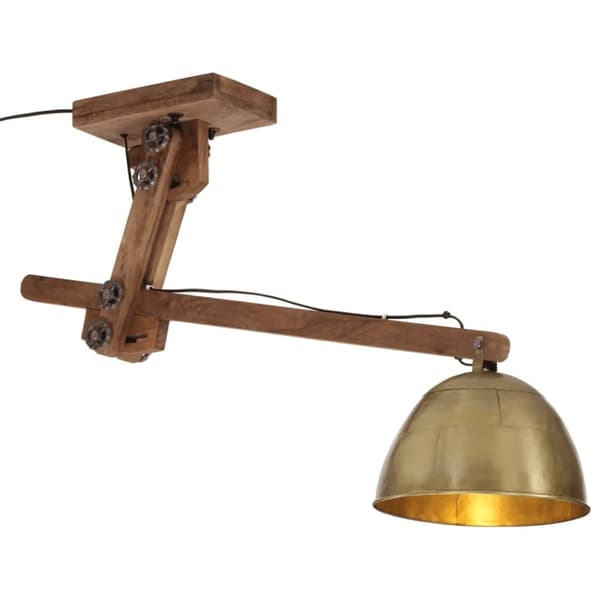 vidaXL loftlampe 105x30x65-108 cm 25 W E27 antik messingfarve
