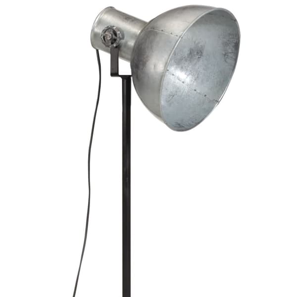 vidaXL Golvlampa 25 W vintage silver 75x75x90-150 cm E27