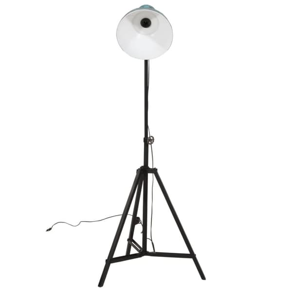 vidaXL Golvlampa 25 W nött blå 61x61x90/150 cm E27