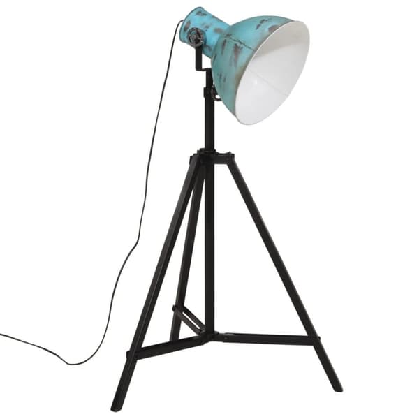 vidaXL Golvlampa 25 W nött blå 61x61x90/150 cm E27