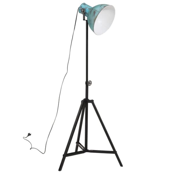 vidaXL Golvlampa 25 W nött blå 61x61x90/150 cm E27