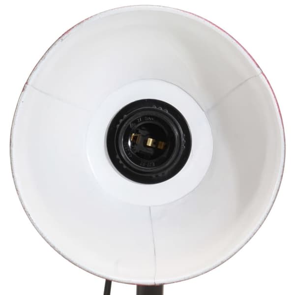 vidaXL Skrivebordslampe 25 W mørkerød 18x18x60 cm E27