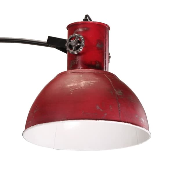 vidaXL Golvlampa 25 W nött röd 150 cm E27