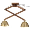 Miniatyrbillede 3 af 8: vidaXL loftlampe 29x18x85 cm 25 W E27 antik messingfarve