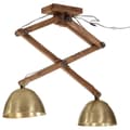 Miniatyrbillede 2 af 8: vidaXL loftlampe 29x18x85 cm 25 W E27 antik messingfarve