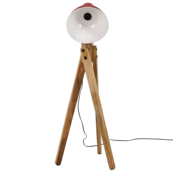 vidaXL gulvlampe 45x45x120 cm 25 W E27 rustik rød