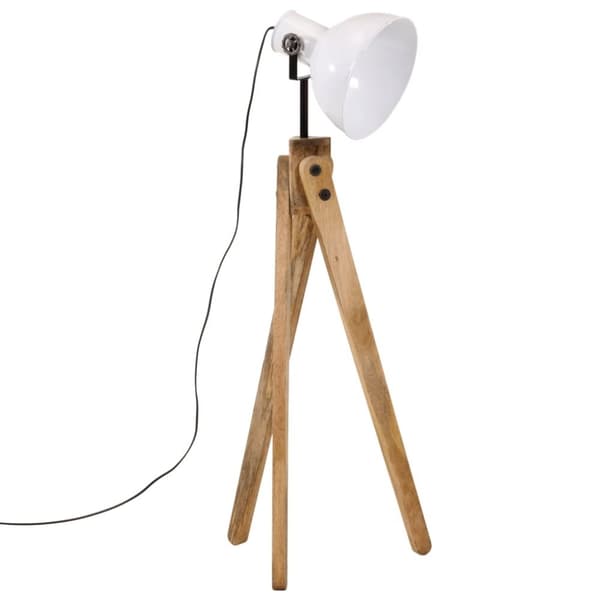 vidaXL gulvlampe 45x45x120 cm 25 W E27 hvid