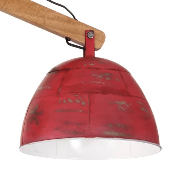 vidaXL Taklampe 25 W mørkerød 29x18x85 cm E27