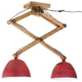 Miniatyrbilde 2 av 8: vidaXL Taklampe 25 W mørkerød 29x18x85 cm E27