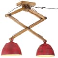 Miniatyrbilde 1 av 8: vidaXL Taklampe 25 W mørkerød 29x18x85 cm E27