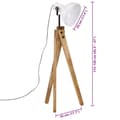 Miniatyrbilde 11 av 11: vidaXL Gulvlampe 25 W hvit 45x45x120 cm E27