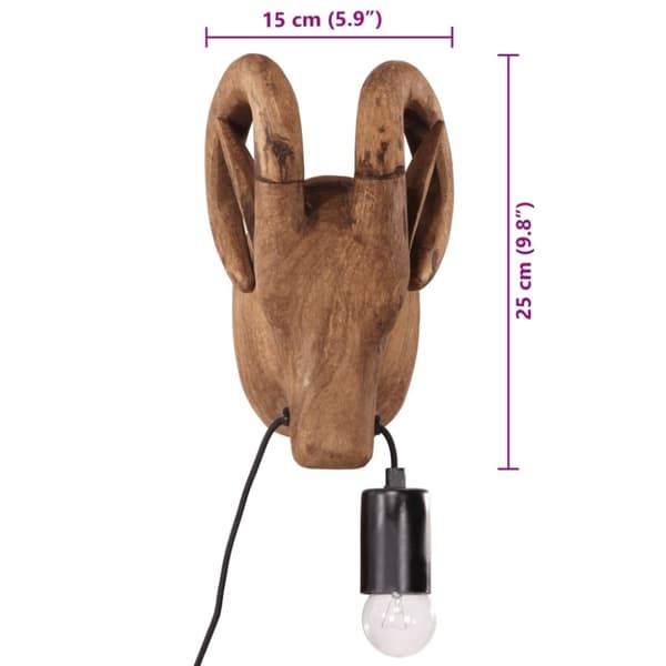 vidaXL Vegglampe dyreformet 25 W 15x24x25 cm E27