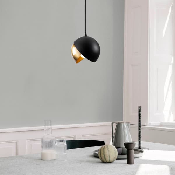 Chic Home Puolikuu kattovalaisin 20x114 cm, musta/kulta