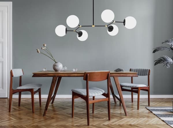 Chic Home Syreeni kattovalaisin 100x58x48 cm, musta/valkoinen