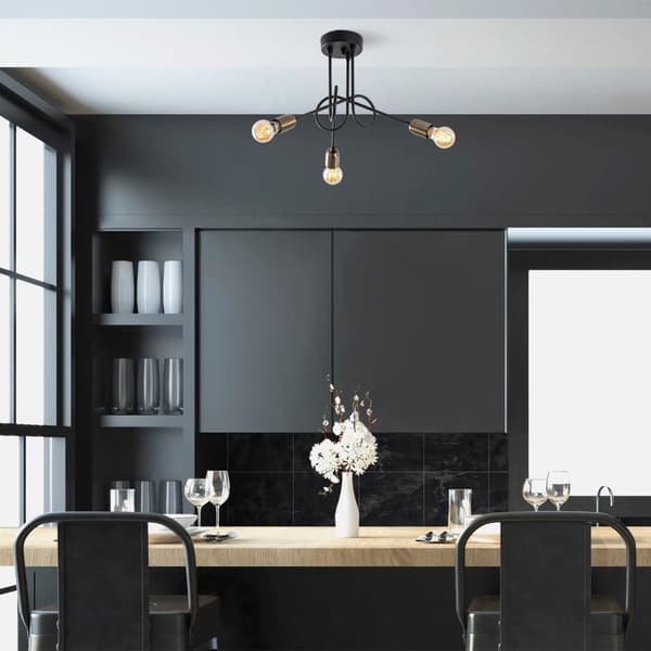 Chic Home Lehmus kattovalaisin 46x46x32 cm, musta