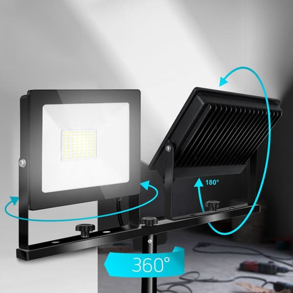 Rakennus-LED-halogeeni jalustalla RSL005-2x50N