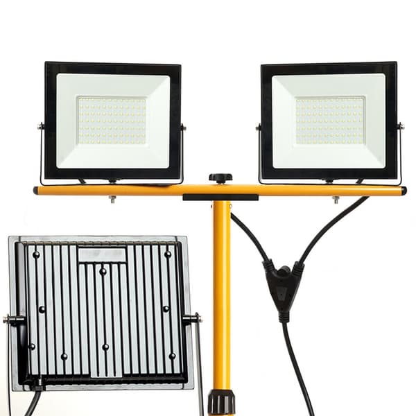 Rakennus-LED-halogeeni jalustalla RSL005-2x50N