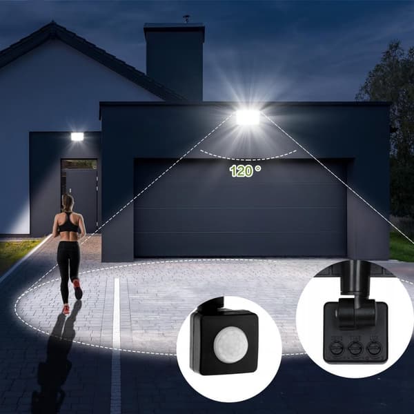 Overflademonteret LED-halogen med sensor 50W RSL008-50NS