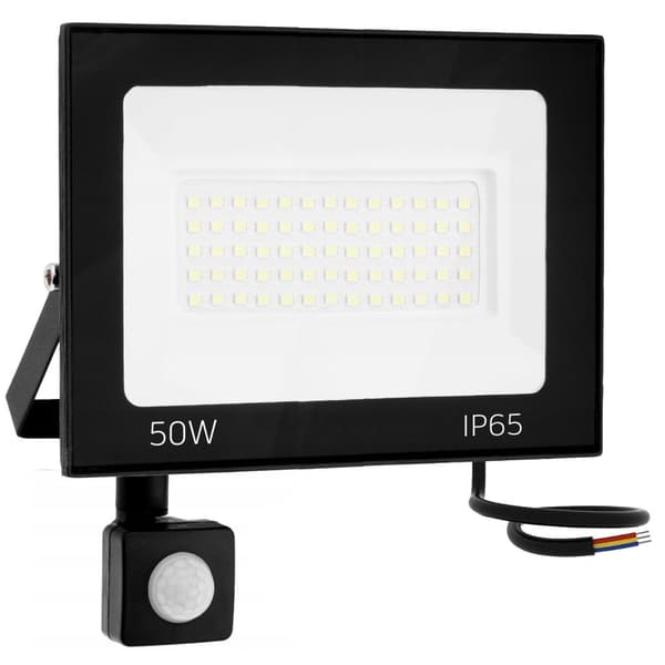 Overflademonteret LED-halogen med sensor 50W RSL008-50NS