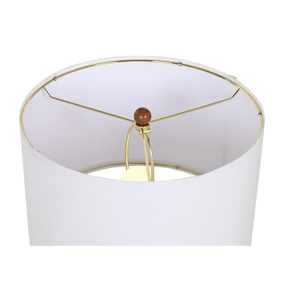Gulvlampe Home ESPRIT Brun Træ Metal Aluminium 40 x 40 x 153 cm (3 Dele)