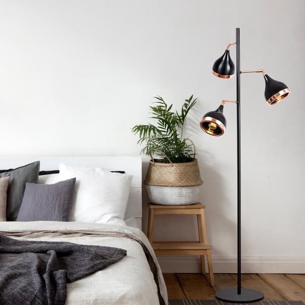 Chic Home Niitty lattiavalaisin 52x163 cm, musta/kupari