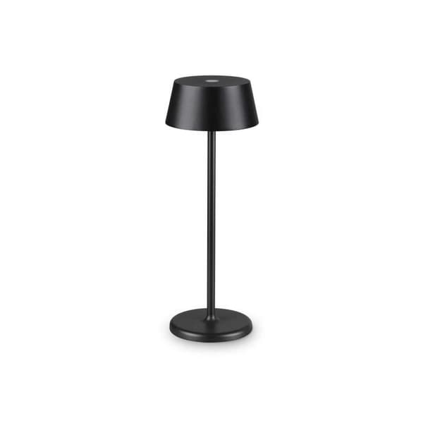 Ideal Lux PURE Integrerad LED-bordslampa Svart 230Lm 3000K IP54