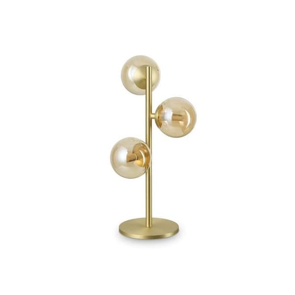Ideal Lux PERLAGE 3-Light Globe Bordslampa i mässing